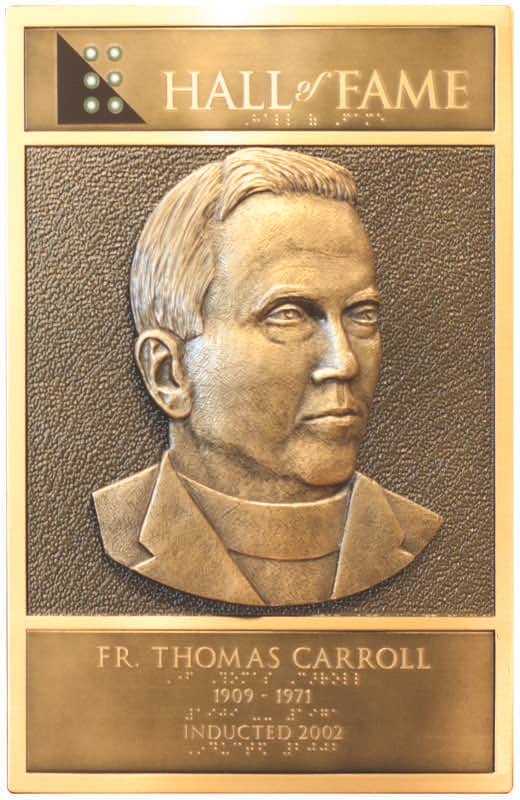 FR. Thomas J. Carroll portrait in the APH Hall of Fame - 1909 to 1971